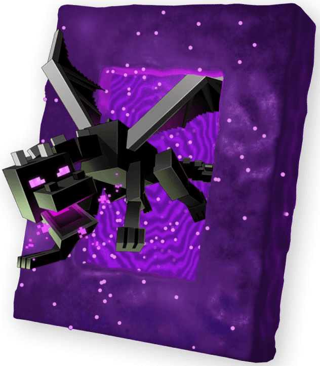 Ender Dragon s portálem